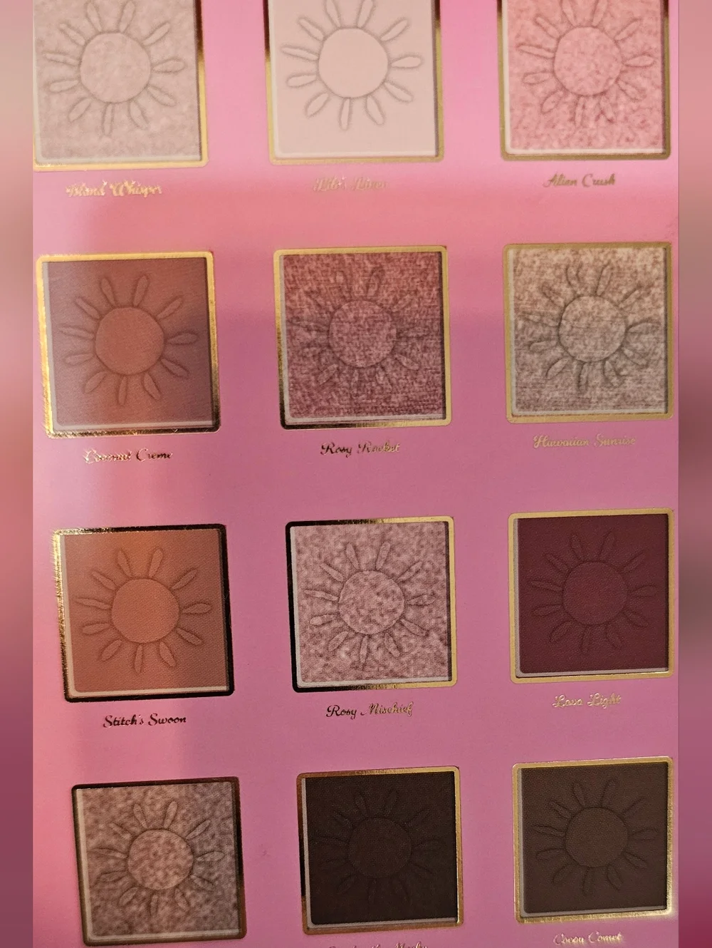 Disney Stitch Pink Eyeshadow Palette - Pink